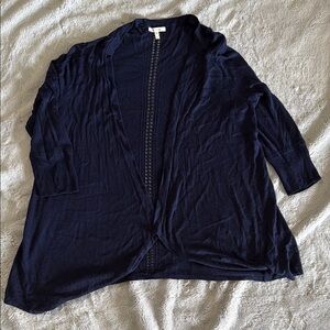 Maurices Navy Blue Open Front Sweater